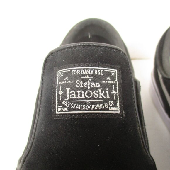 Nike SB Zoom Stefan Janoski Slip On Shoes FN5893-001 Black Suede Mens 13 - Picture 3 of 11